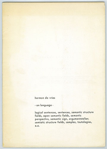 on language, 1972