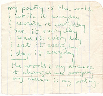 my poetry 1973